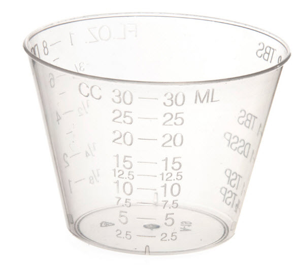 Calibrated Plastic Medicine Cup by Medline
